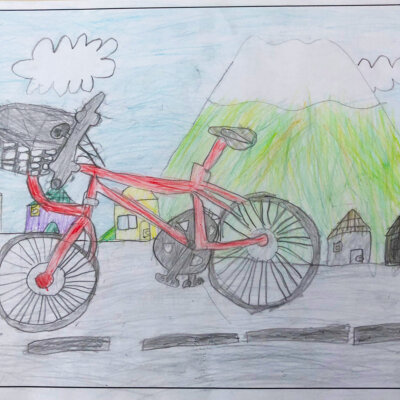 ぼくの自転車 俱知安町立西小学校