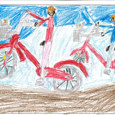 みんなで自転車 ニセコ町立近藤小学校