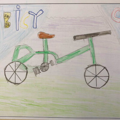 ようてい山の自転車 ニセコ町立近藤小学校