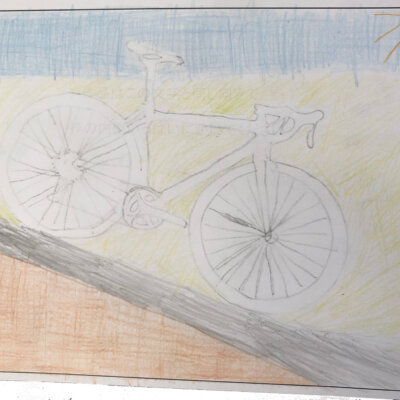 ニセコ小学校 真夏の自転車